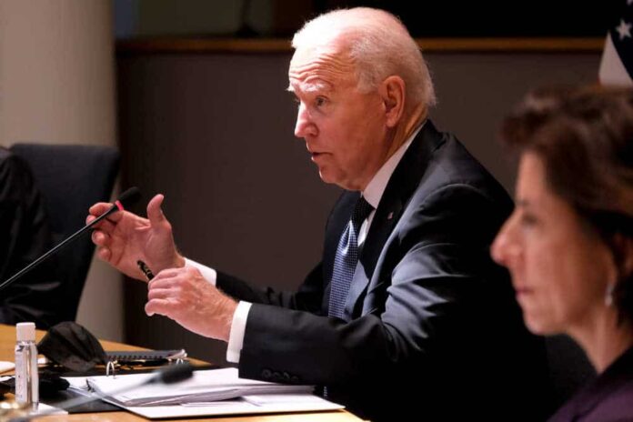 President,Joe,Biden,Attends,In,United,States-european,Union,Summit,At