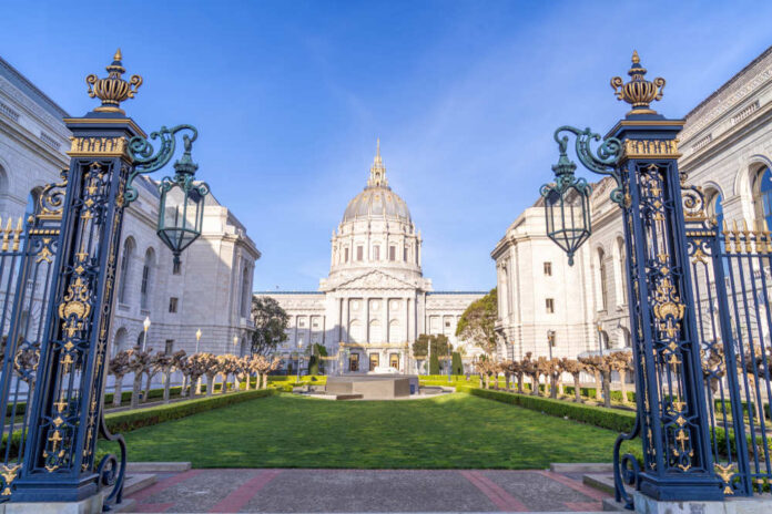 San,Francisco,City,Hall,In,San,Francisco,Civic,Center,Area,