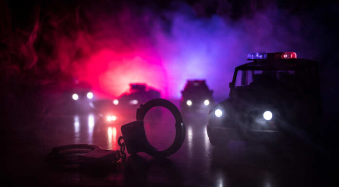 Police,Raid,At,Night,And,You,Are,Under,Arrest,Concept.