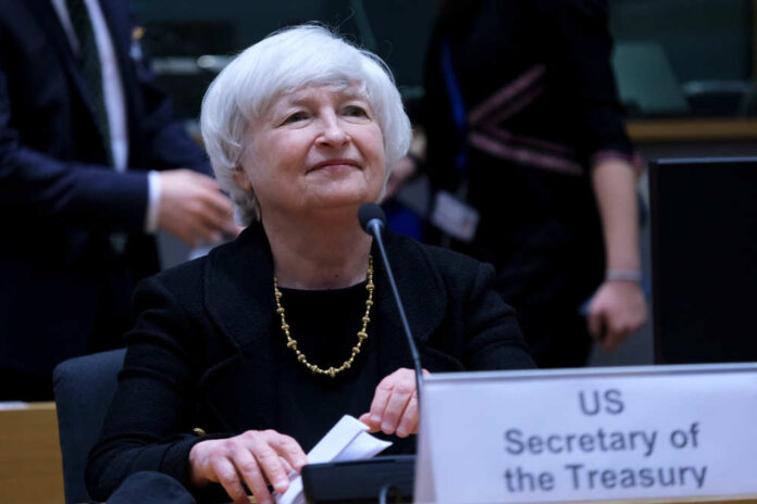 Us,Treasury,Secretary,Janet,Yellen,Arrives,To,Attends,During,A