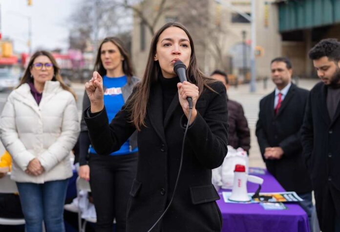 Bronx,,Ny,Usa,March,27,,2022.,Rep.,Alexandria,Ocasio-cortez,Held