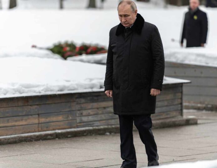 Saint-petersburg,Russia-01.27.24:,Russian,President,Vladimir,Putin,Visits,The,Piskarevskoye,Memorial