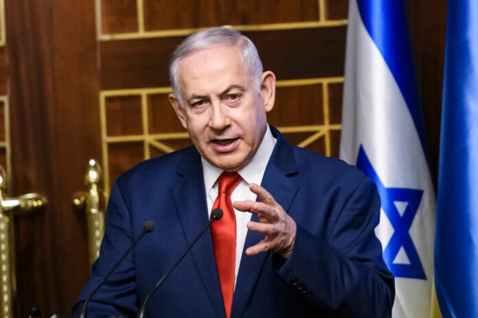 Prime,Minister,Of,Israel,Benjamin,Netanyahu,During,Visit,To,Kyiv,