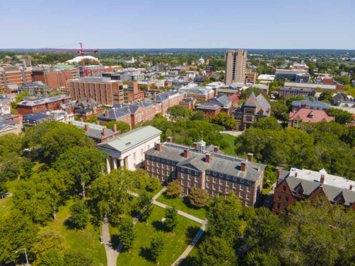 Brown,University,College,Green,Aerial,View,On,College,Hill,In