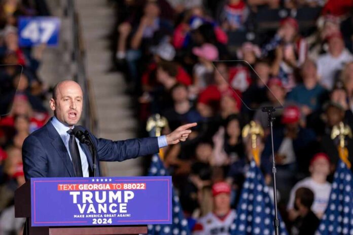 Atlanta,,Georgia,,Usa,,October,28,,2024:,Stephen,Miller,,A,Trump