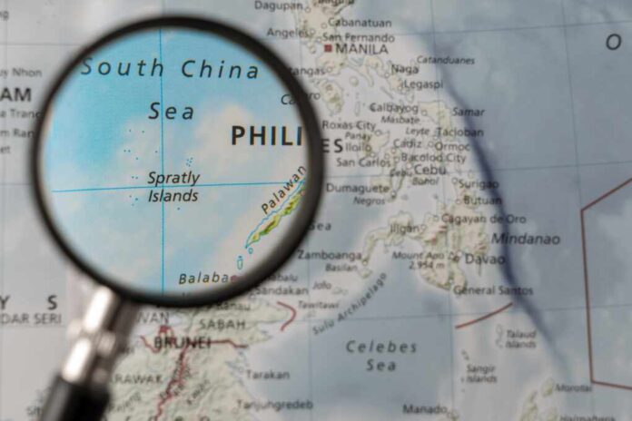 Spratly,Islands,In,The,South,China,Sea,,Bordered,By,The