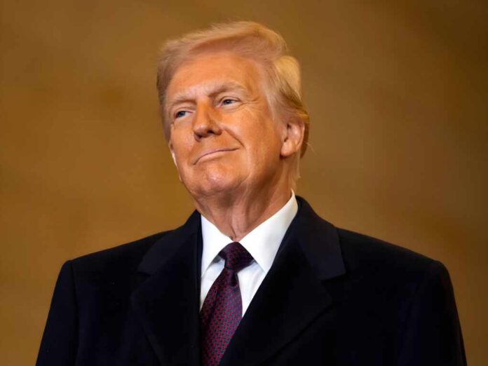 Donald,Trump,Prepares,To,Speak,At,Emancipation,Hall,During,The