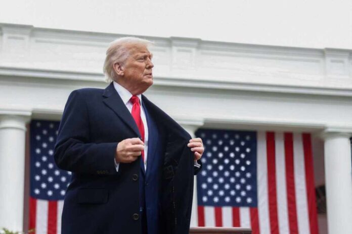 Us,President,Donald,Trump,During,A,Tariff,Announcement,In,The