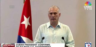Cuba's president confirms government is in talks with US