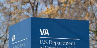 Sign for the U.S. Department of Veterans Affairs