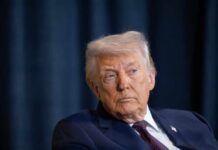 Trump Warns “Next Phase” Gets UGLY Donald Trump with a serious expression during a media appearance