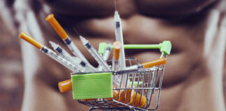 Medical supplies and a note indicating a measles alert