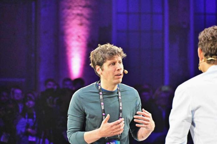 Speaker engaging with an audience at a technology conference