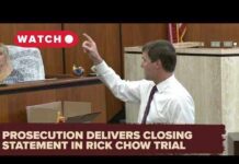 Prosecution closing argument in the Rick Chow murder trial: Full video