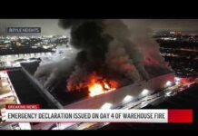 Fire Rages, LA Gasping — Action Comes Late Emergency declaration issued on Day 4 of Boyle Heights warehouse fire