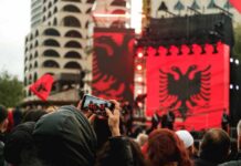 Kushner Project Sparks Mass Protests in Albania Aerial view of a tropical island surrounded by blue ocean waters