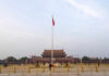 Taiwan Holds the Only Tiananmen Vigil China Can’t Silence View of Tiananmen Square with the Chinese flag and historical buildings