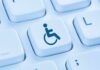 Shock DOJ Pivot Rattles Disability Rights Keyboard key with wheelchair accessibility icon