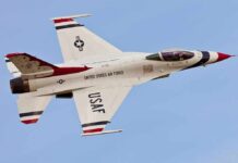 Jets ‘Headbutt’ Rogue Planes Near Stadium USAF fighter jet in flight against clear sky