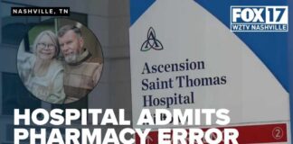 Nashville hospital admits pharmacy error in incident leaving at least one paralyzed