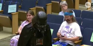 See 'Star Wars' villain crash council meeting to praise 'Flock' cameras