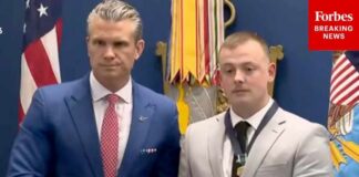 JUST IN: Secretary Of War Pete Hegseth Hosts Ceremony To Honor Marines With Upgraded Valor Awards