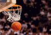 WNBA Culture War Explodes Courtside Basketball dropping through a hoop