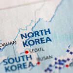 Kim’s Hypersonic Gambit Escalates Close-up map showing North Korea and surrounding regions