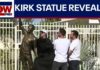 Charlie Kirk statue unveiled at Turning Point USA headquarters in Phoenix