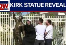 Charlie Kirk statue unveiled at Turning Point USA headquarters in Phoenix