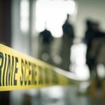 Security Meltdown at San Diego Club Crime scene tape with investigators in the background